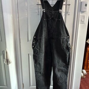 Old Navy Charcoal Denim Overalls